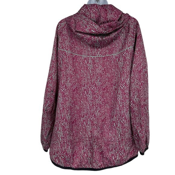 Nike Full Zip Hooded Windrunner Jacket in Purple and Mint Zebra Size L - Picture 6 of 12